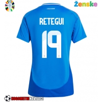 Ženske Nogometnih dresov Italija Mateo Retegui #19 Domači EP 2024 Kratki rokavi